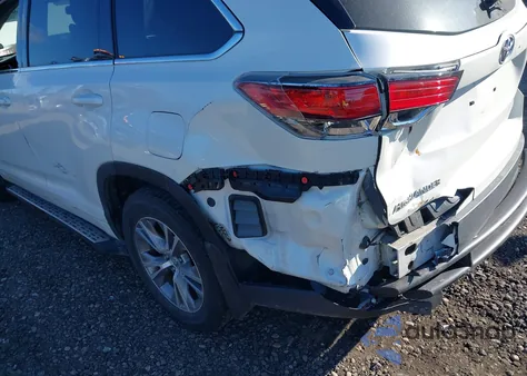 2014 Toyota Highlander Le Plus V6 from USA, damaged, VIN 5TDZKRFH9ES031769